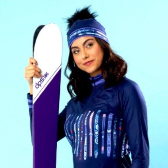 Krimson Klover Blue Pompom Beanie HAT Apres Ski removable Pom Nordic skis NWT main image 2